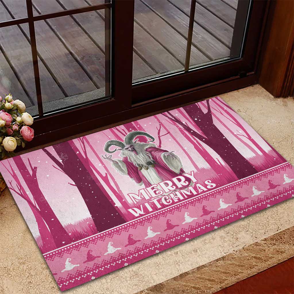 Christmas Naughty Witch Rubber Doormat Merry Witchmas LT05 - Wonder Print Shop