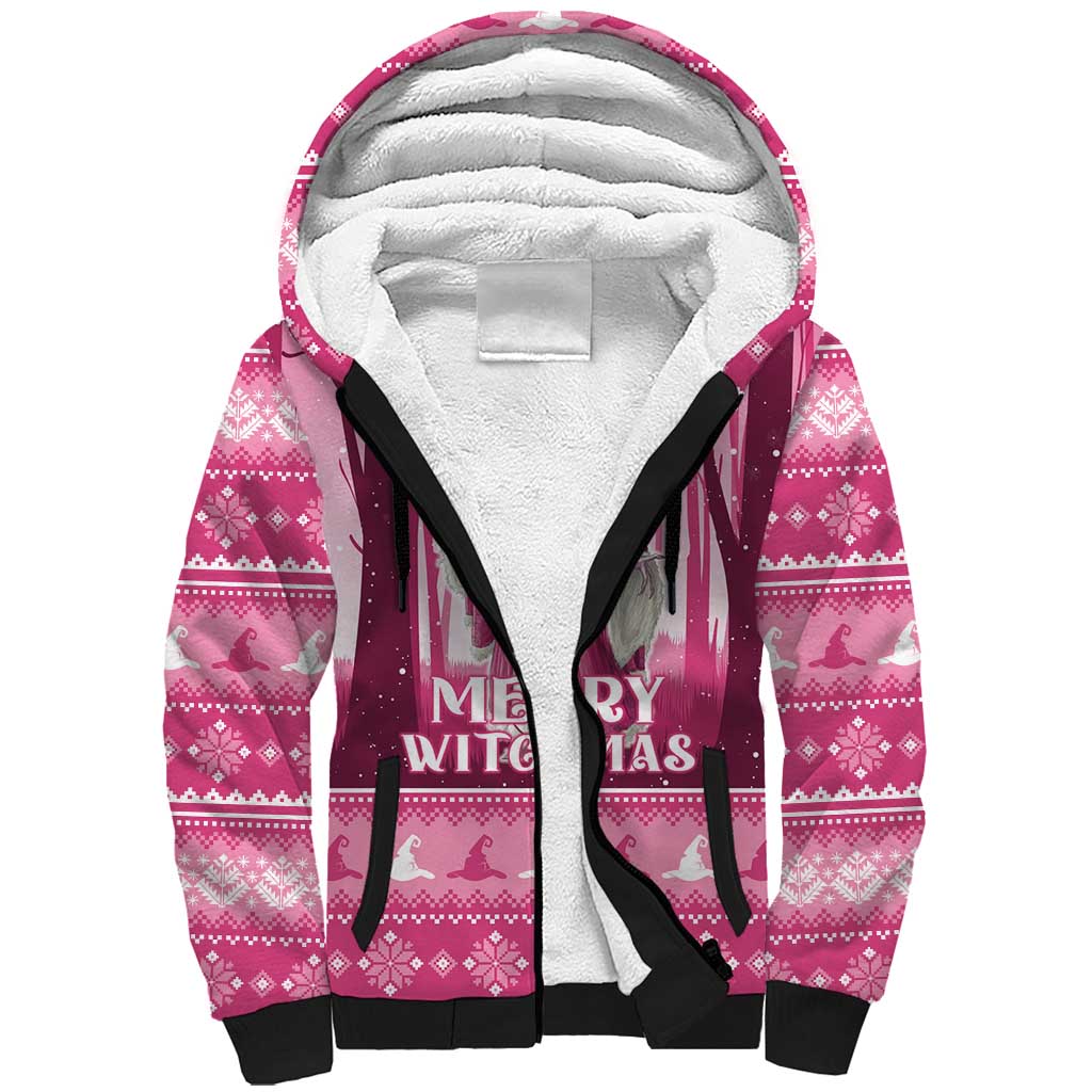 Christmas Naughty Witch Sherpa Hoodie Merry Witchmas LT05 - Wonder Print Shop