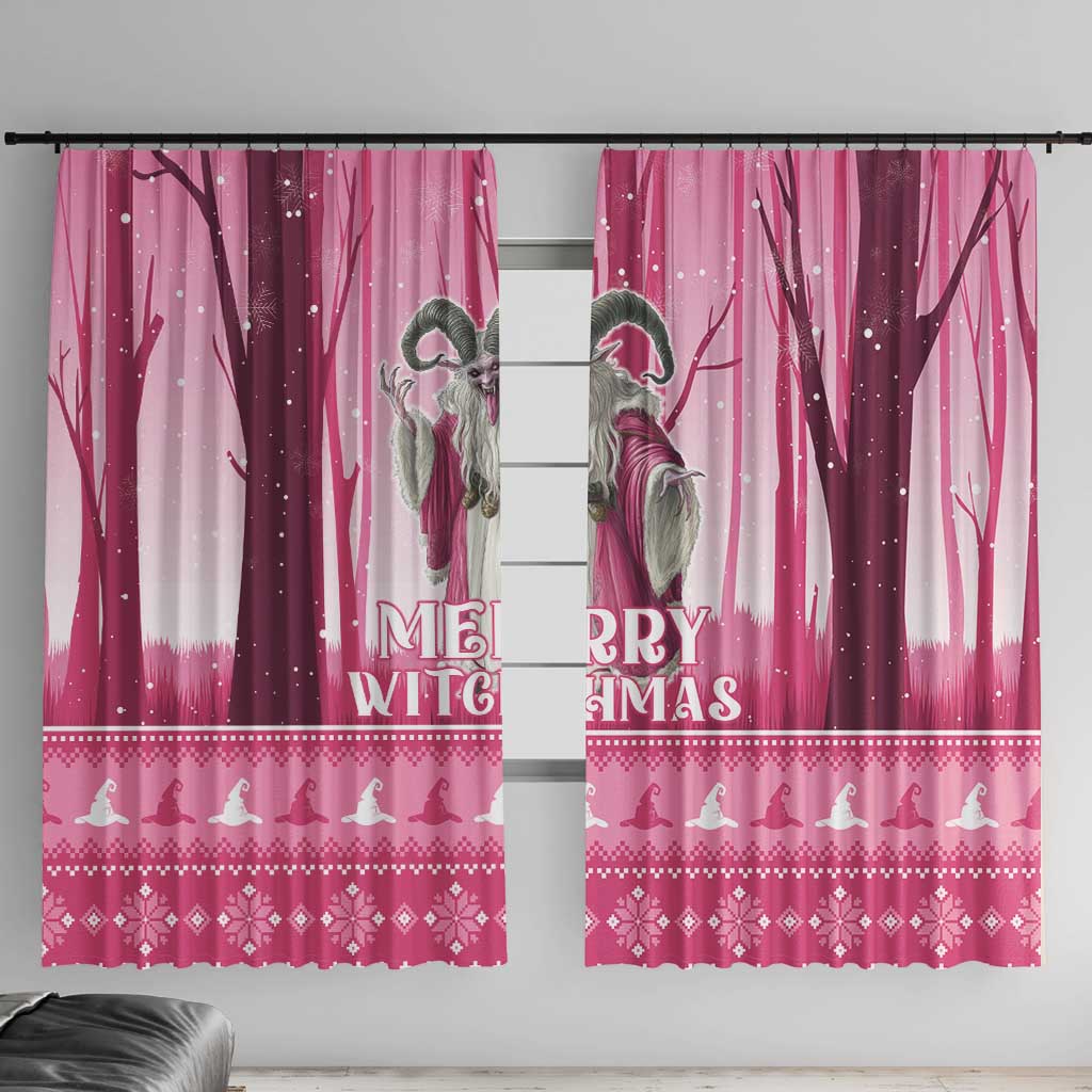 Christmas Naughty Witch Window Curtain Merry Witchmas LT05 - Wonder Print Shop