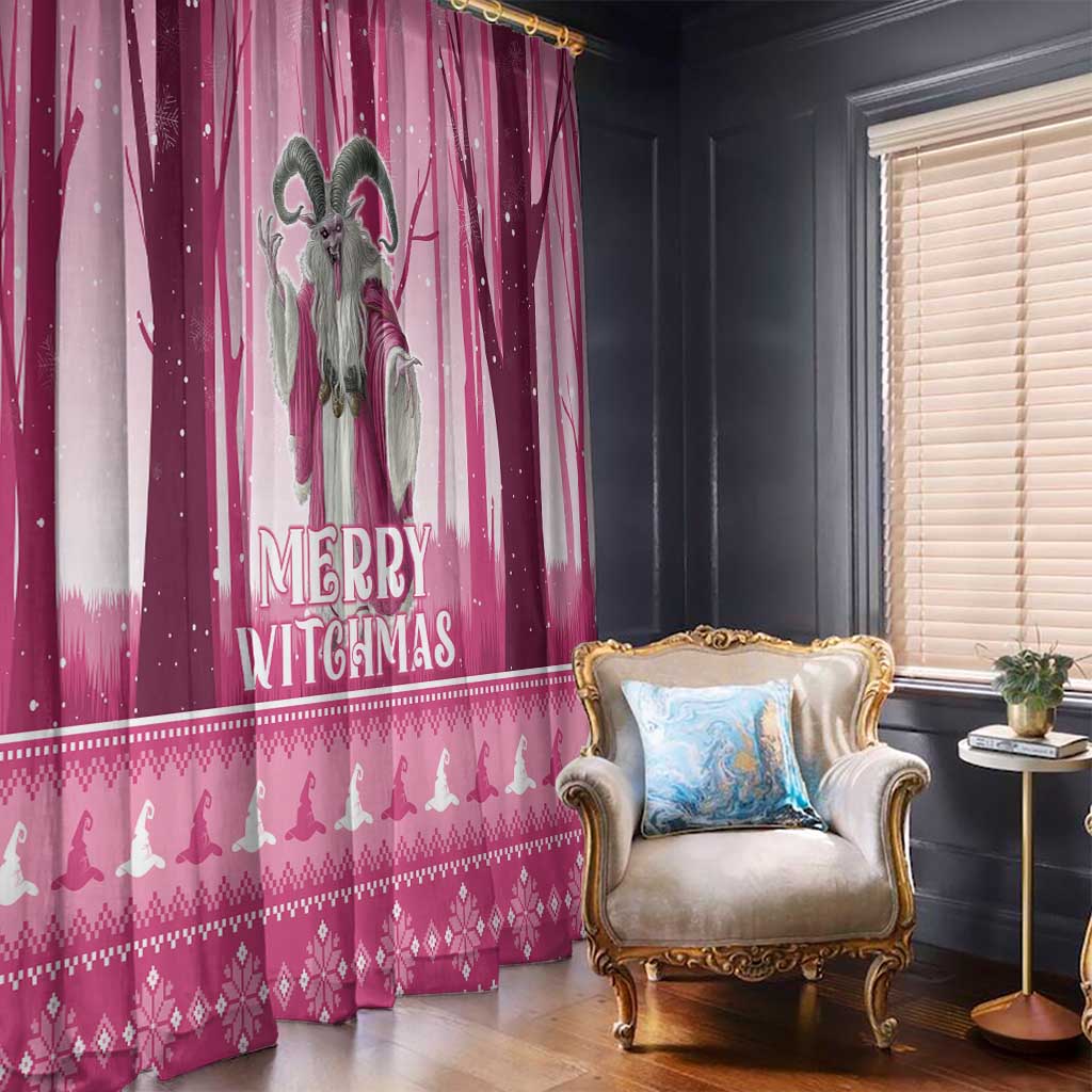 Christmas Naughty Witch Window Curtain Merry Witchmas LT05 - Wonder Print Shop