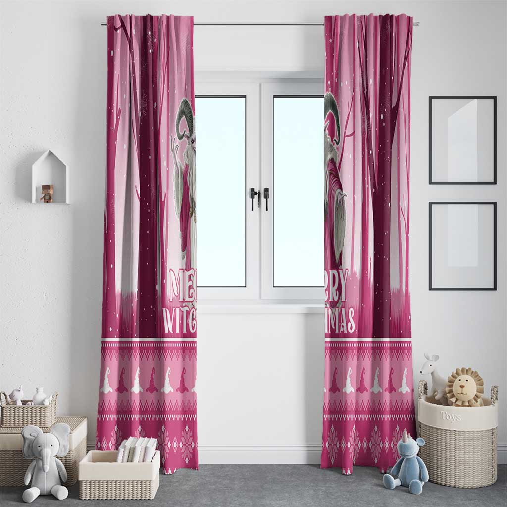 Christmas Naughty Witch Window Curtain Merry Witchmas LT05 - Wonder Print Shop