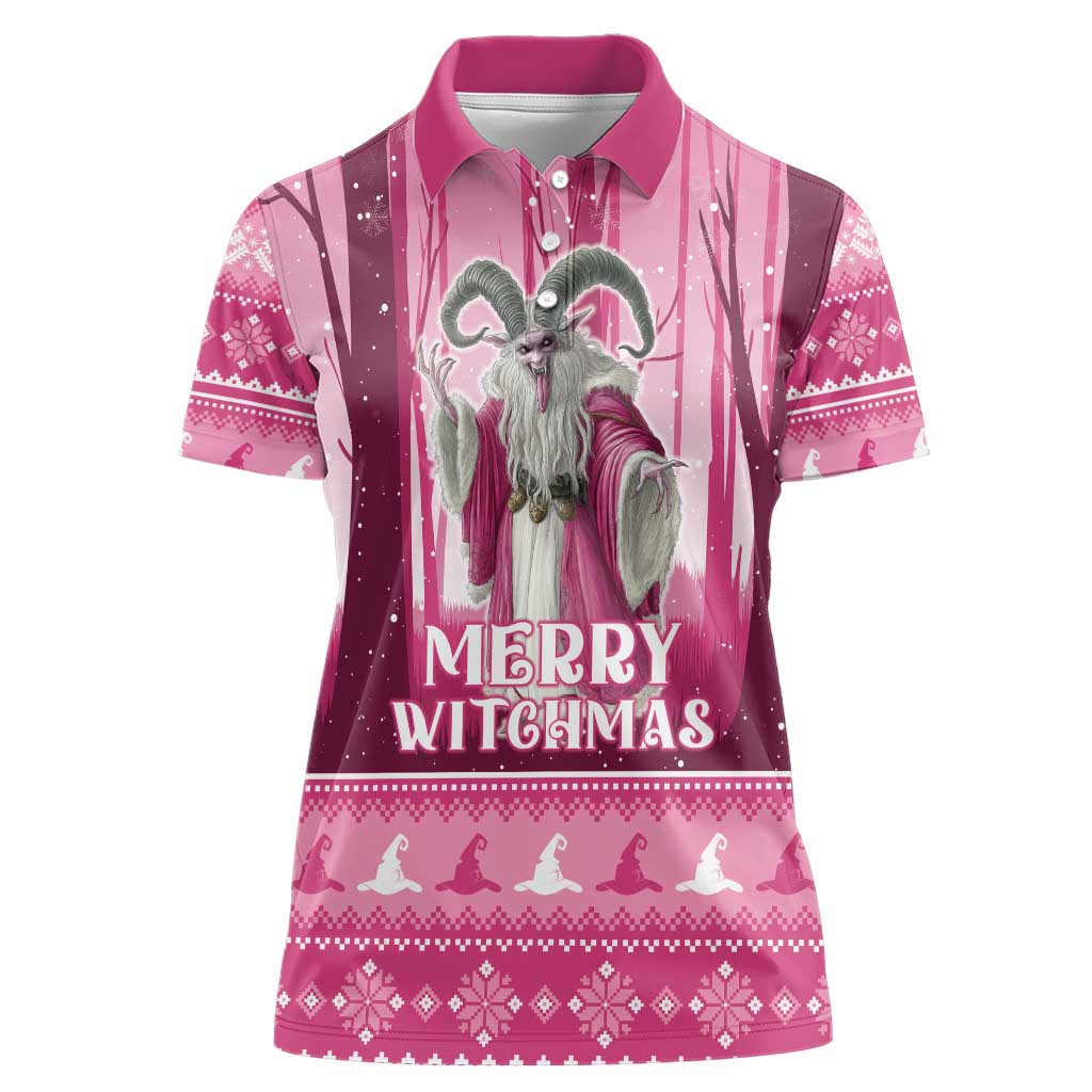 Christmas Naughty Witch Women Polo Shirt Merry Witchmas LT05 - Wonder Print Shop