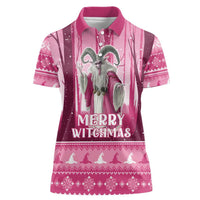Christmas Naughty Witch Women Polo Shirt Merry Witchmas LT05 - Wonder Print Shop