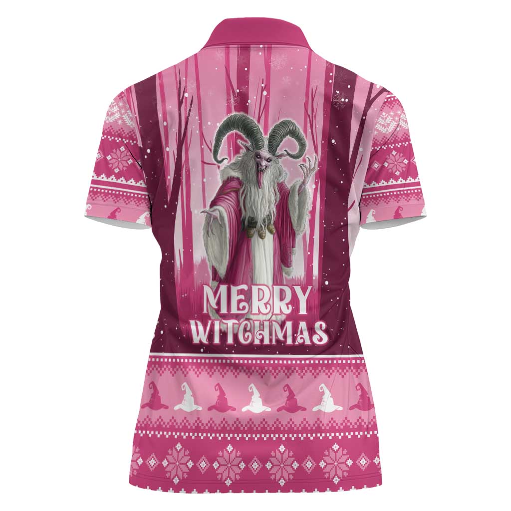 Christmas Naughty Witch Women Polo Shirt Merry Witchmas LT05 - Wonder Print Shop