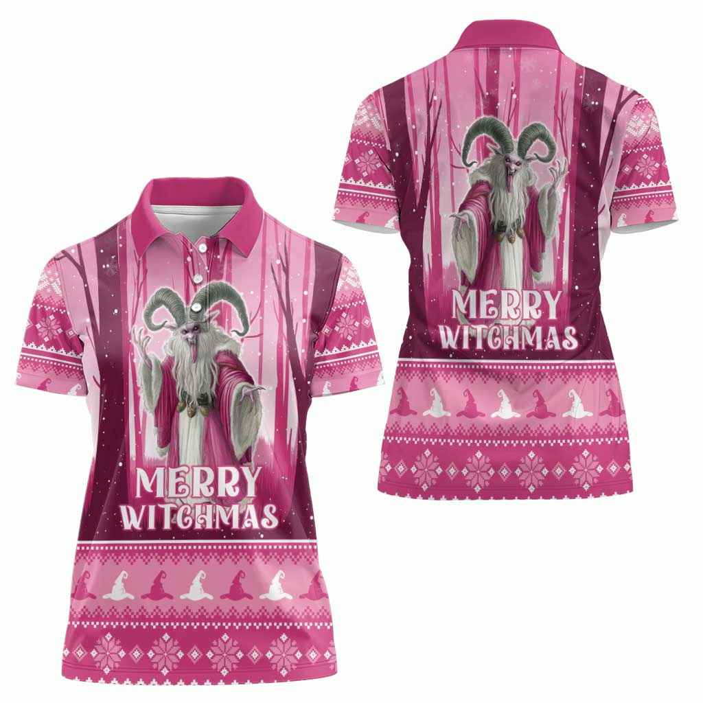 Christmas Naughty Witch Women Polo Shirt Merry Witchmas LT05 - Wonder Print Shop