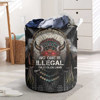 Native American Laundry Basket No One Is Illegal On Stolen Land