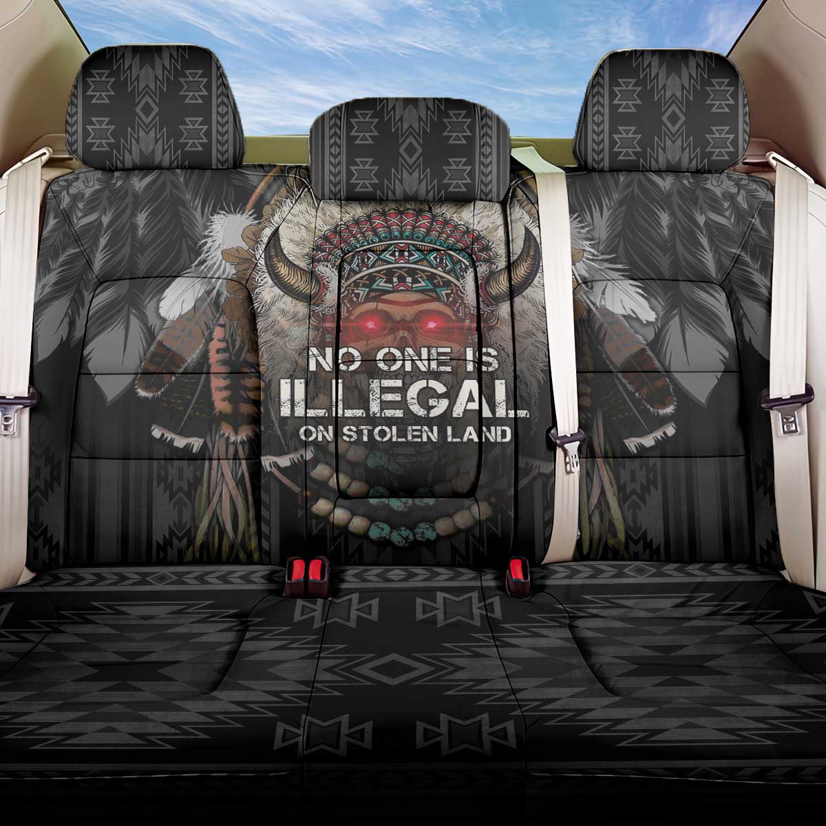 Native American Back Car Seat Cover No One Is Illegal On Stolen Land