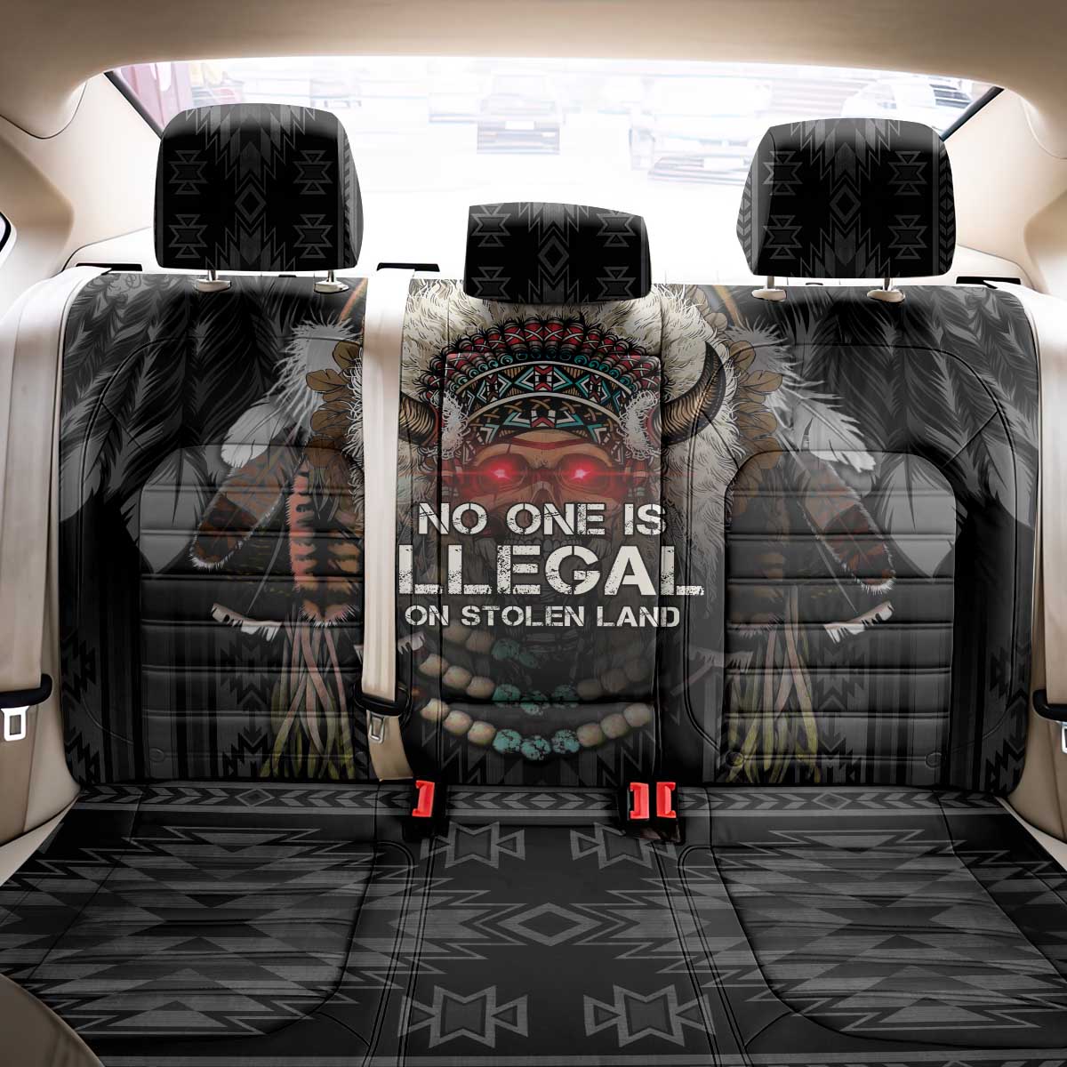 Native American Back Car Seat Cover No One Is Illegal On Stolen Land