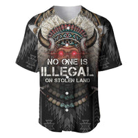 Native American Baseball Jersey No One Is Illegal On Stolen Land
