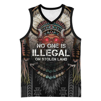 Native American Basketball Jersey No One Is Illegal On Stolen Land