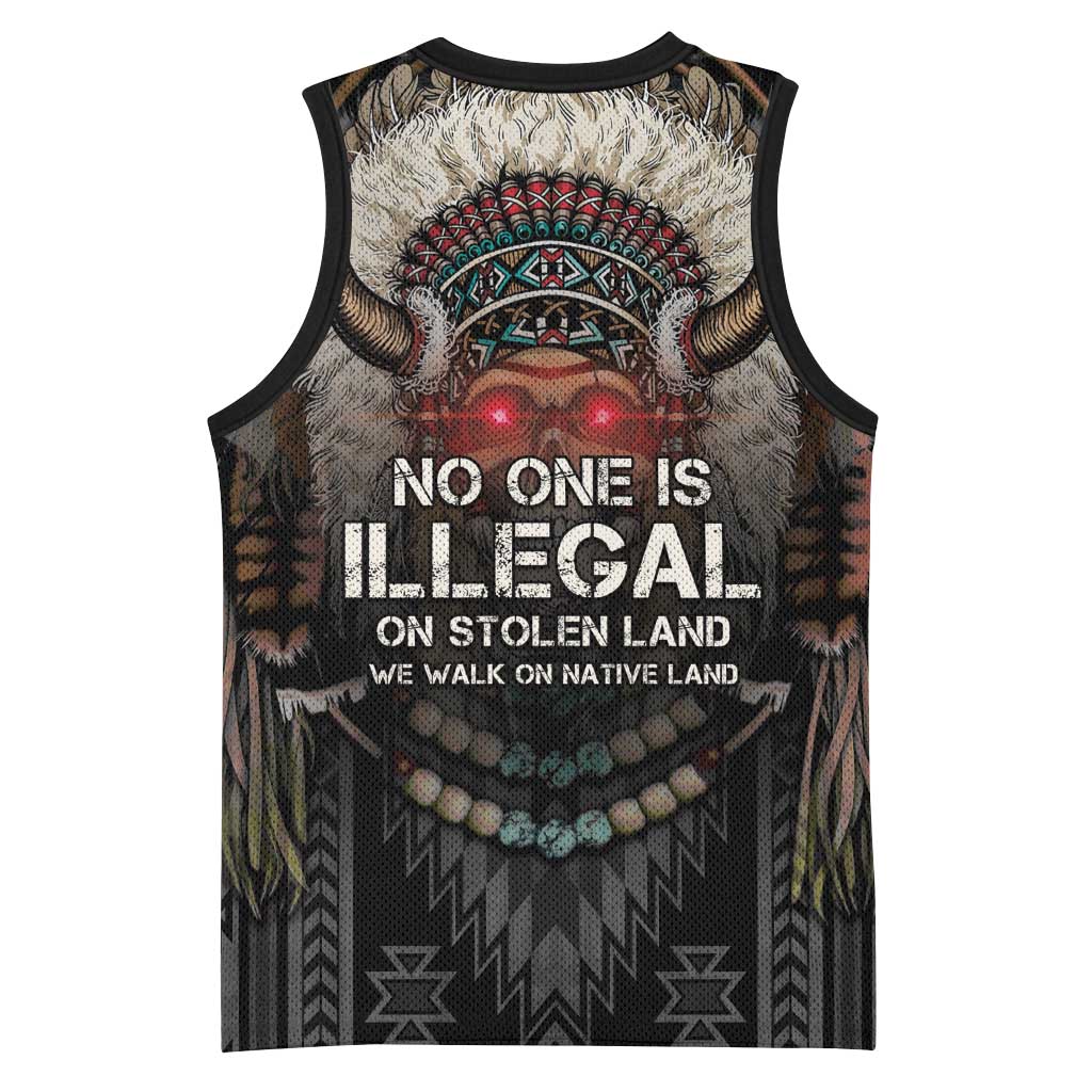 Native American Basketball Jersey No One Is Illegal On Stolen Land