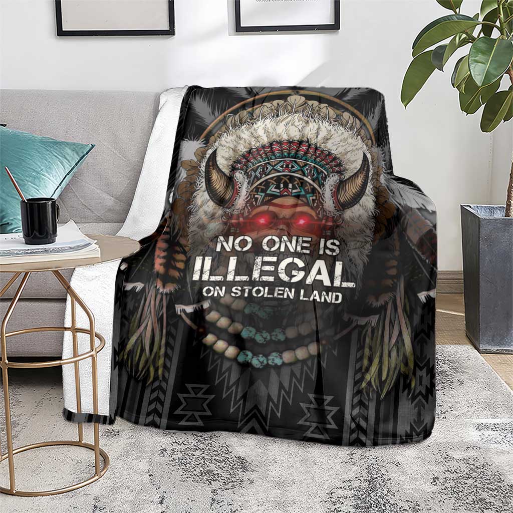Native American Blanket No One Is Illegal On Stolen Land
