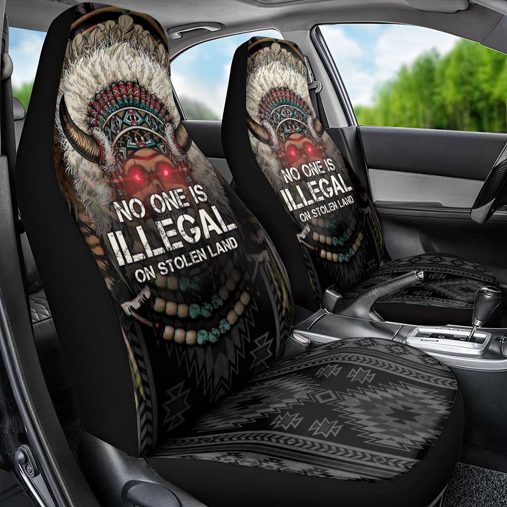 Native American Car Seat Cover No One Is Illegal On Stolen Land