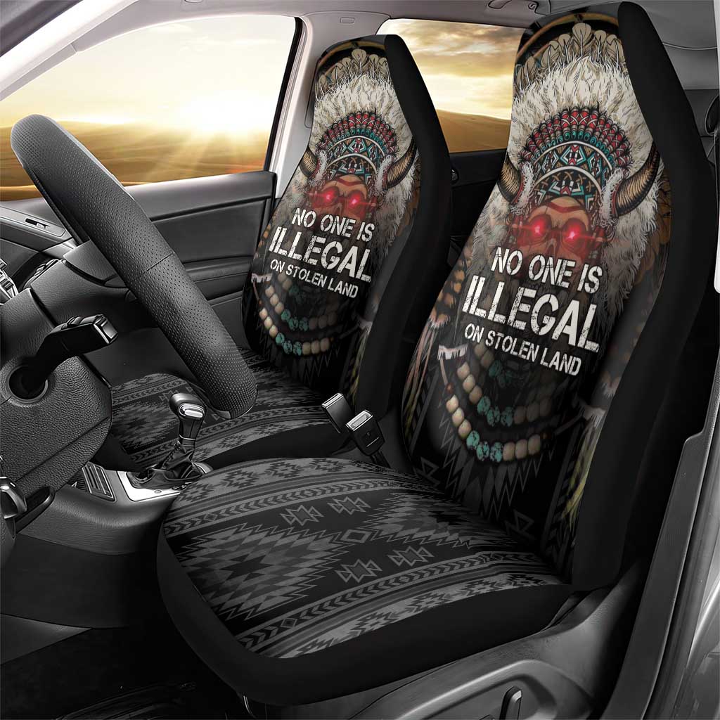 Native American Car Seat Cover No One Is Illegal On Stolen Land