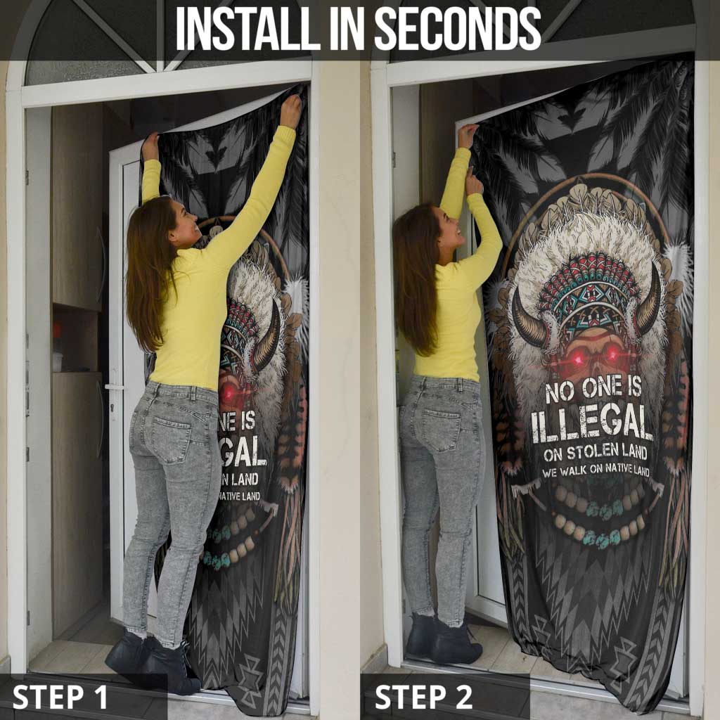 Native American Door Cover No One Is Illegal On Stolen Land