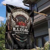 Native American Garden Flag No One Is Illegal On Stolen Land
