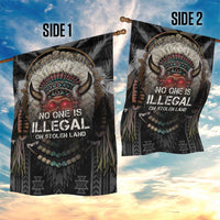 Native American Garden Flag No One Is Illegal On Stolen Land