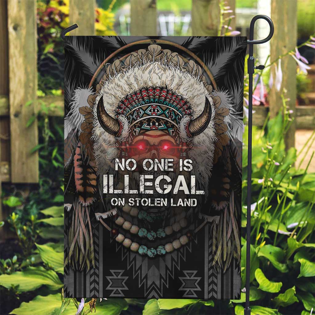 Native American Garden Flag No One Is Illegal On Stolen Land