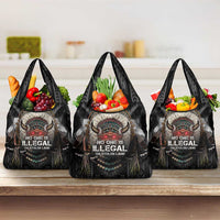 Native American Grocery Bag No One Is Illegal On Stolen Land