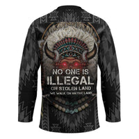 Native American Hockey Jersey No One Is Illegal On Stolen Land