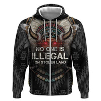 Native American Hoodie No One Is Illegal On Stolen Land