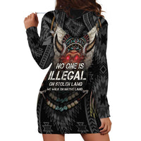 Native American Hoodie Dress No One Is Illegal On Stolen Land
