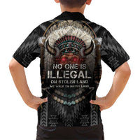Native American Kid Hawaiian Shirt No One Is Illegal On Stolen Land