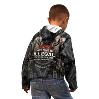 Native American Kid Hoodie No One Is Illegal On Stolen Land