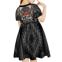 Native American Kid Short Sleeve Dress No One Is Illegal On Stolen Land