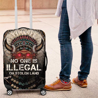 Native American Luggage Cover No One Is Illegal On Stolen Land