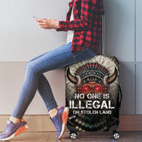 Native American Luggage Cover No One Is Illegal On Stolen Land