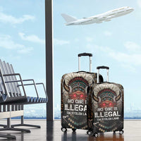 Native American Luggage Cover No One Is Illegal On Stolen Land