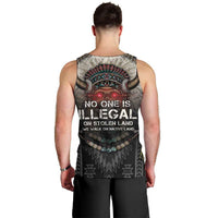 Native American Men Tank Top No One Is Illegal On Stolen Land