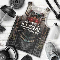 Native American Men Tank Top No One Is Illegal On Stolen Land
