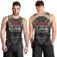 Native American Men Tank Top No One Is Illegal On Stolen Land