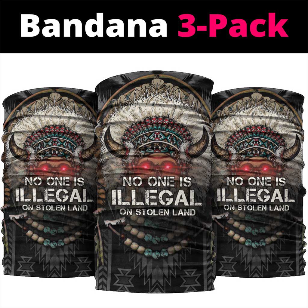 Native American Neck Gaiter No One Is Illegal On Stolen Land