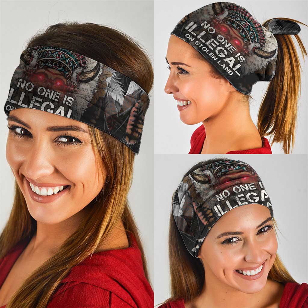 Native American Neck Gaiter No One Is Illegal On Stolen Land