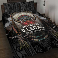 Native American Quilt Bed Set No One Is Illegal On Stolen Land