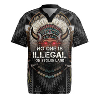 Native American Rugby Jersey No One Is Illegal On Stolen Land