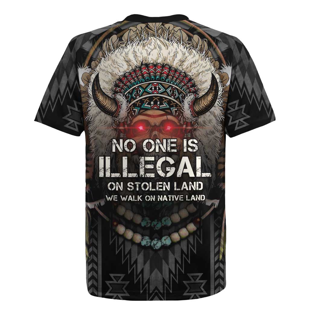 Native American Rugby Jersey No One Is Illegal On Stolen Land