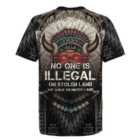 Native American Rugby Jersey No One Is Illegal On Stolen Land