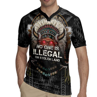 Native American Rugby Jersey No One Is Illegal On Stolen Land