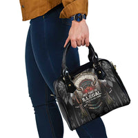 Native American Shoulder Handbag No One Is Illegal On Stolen Land
