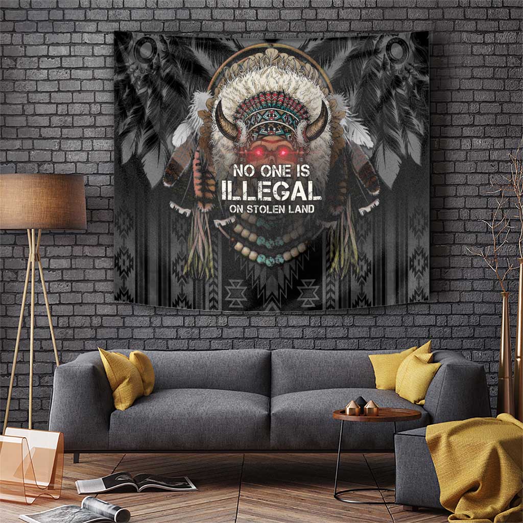 Native American Tapestry No One Is Illegal On Stolen Land