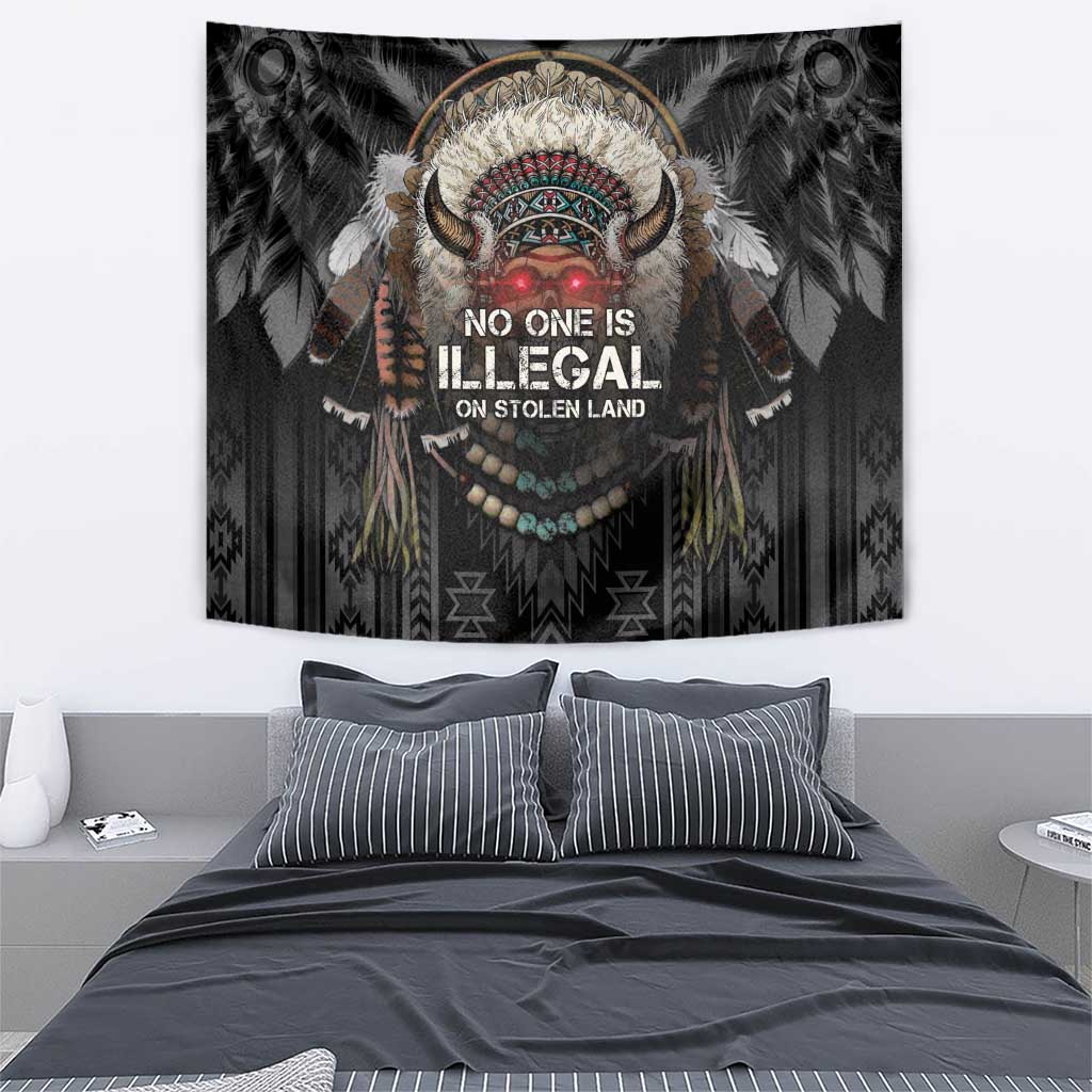 Native American Tapestry No One Is Illegal On Stolen Land