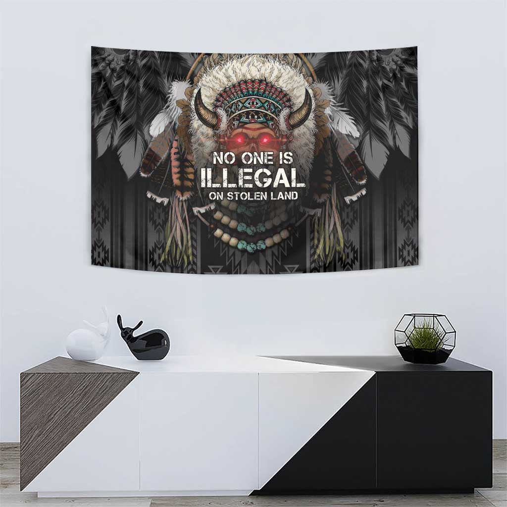 Native American Tapestry No One Is Illegal On Stolen Land