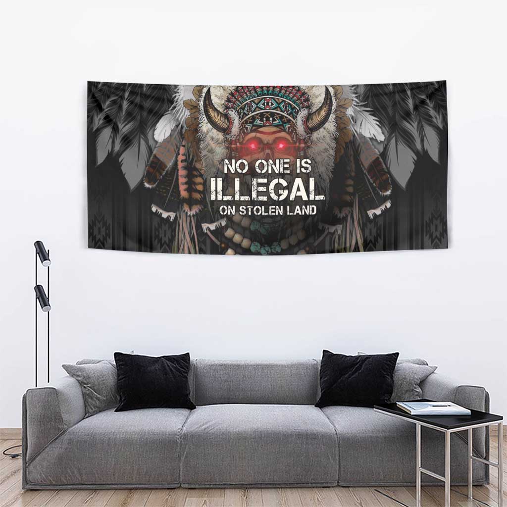 Native American Tapestry No One Is Illegal On Stolen Land