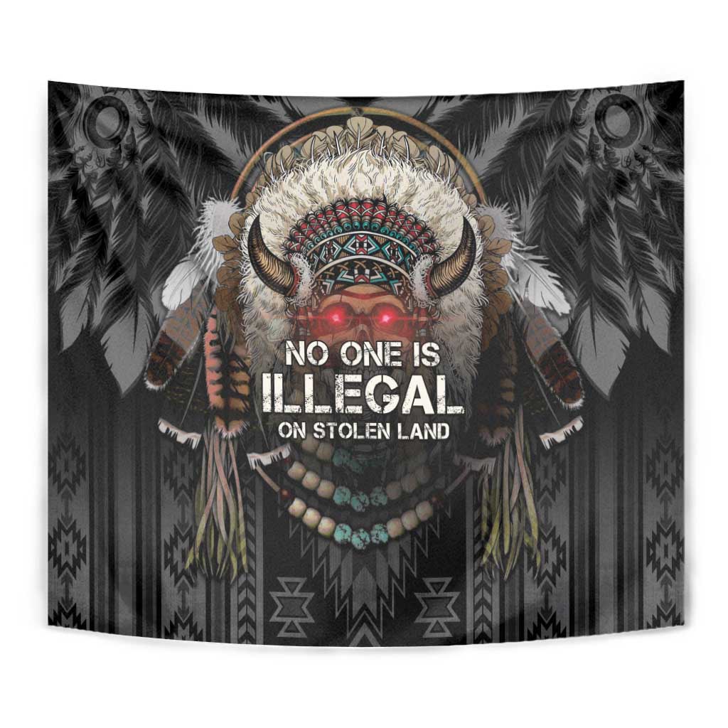 Native American Tapestry No One Is Illegal On Stolen Land