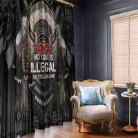 Native American Window Curtain No One Is Illegal On Stolen Land