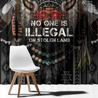 Native American Window Curtain No One Is Illegal On Stolen Land